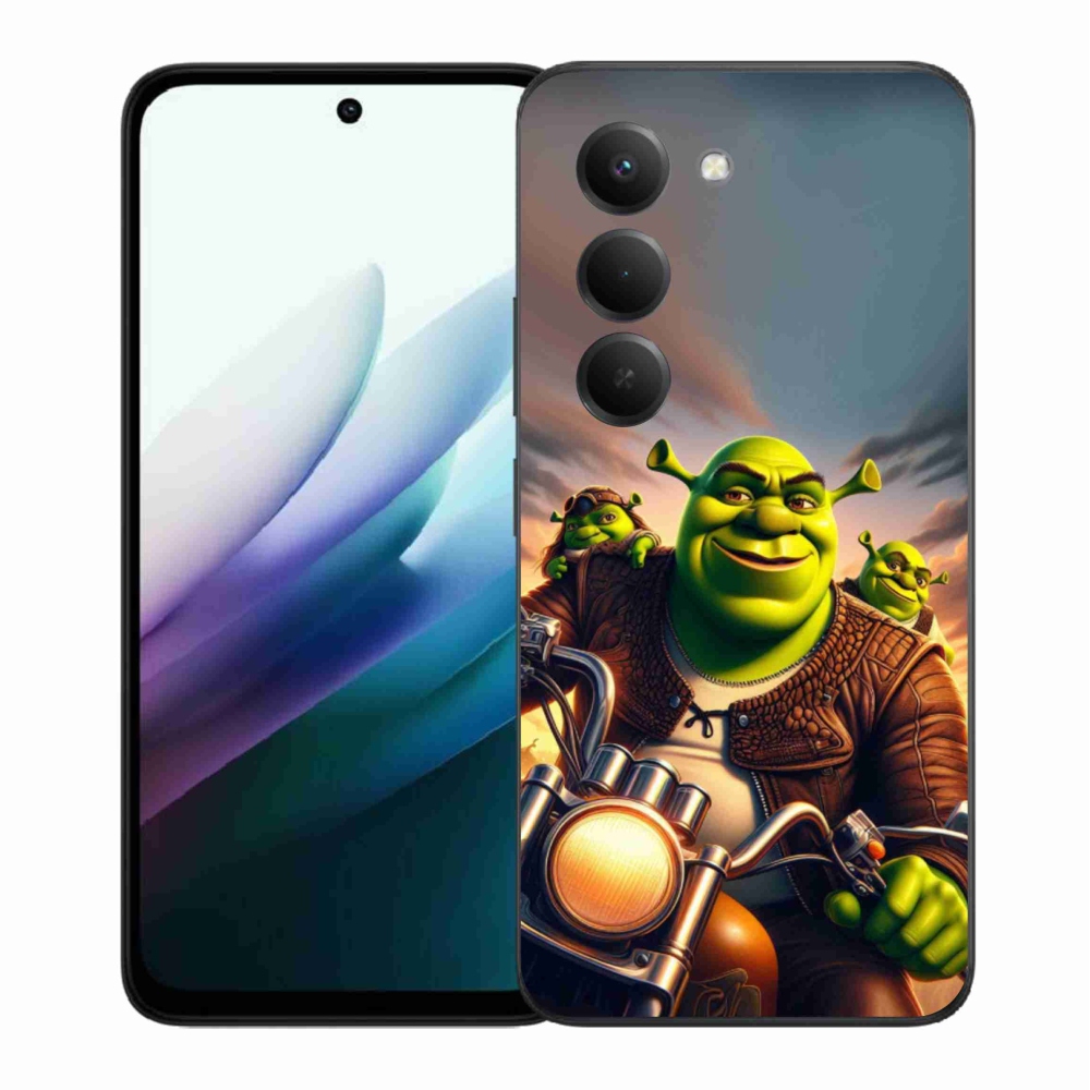 Gélový kryt mmCase na Xiaomi Redmi 15 4G/5G (171mm) - shrek na motorke