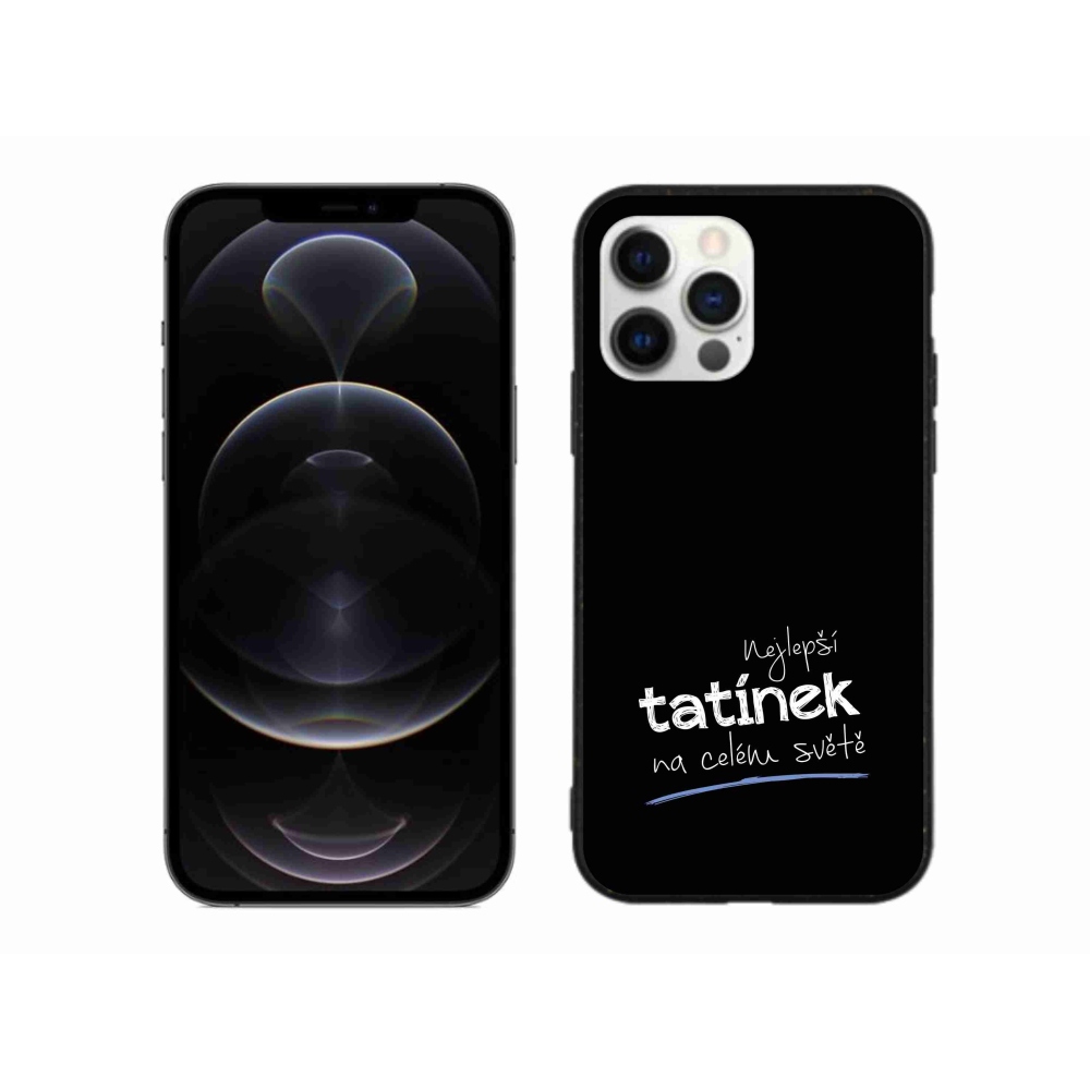 Gélový kryt mmCase na iPhone 12 Pro Max - najlepší otecko 4 čierne pozadie
