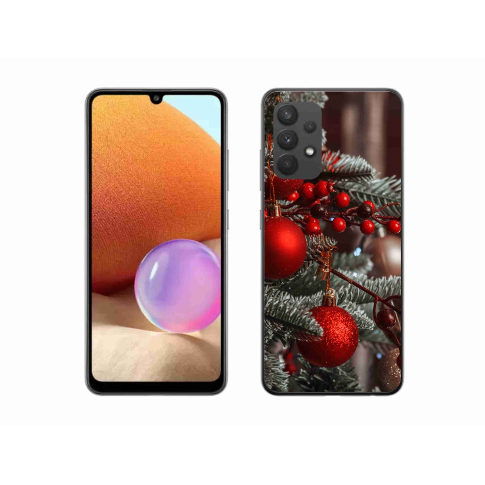 Gélový kryt mmCase na Samsung Galaxy A32 4G - vianočné ozdoby 2