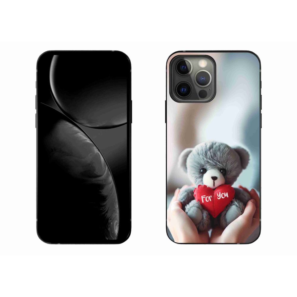 Gélový kryt mmCase na iPhone 13 Pro Max 6.7 - medvedík pre zamilovaných