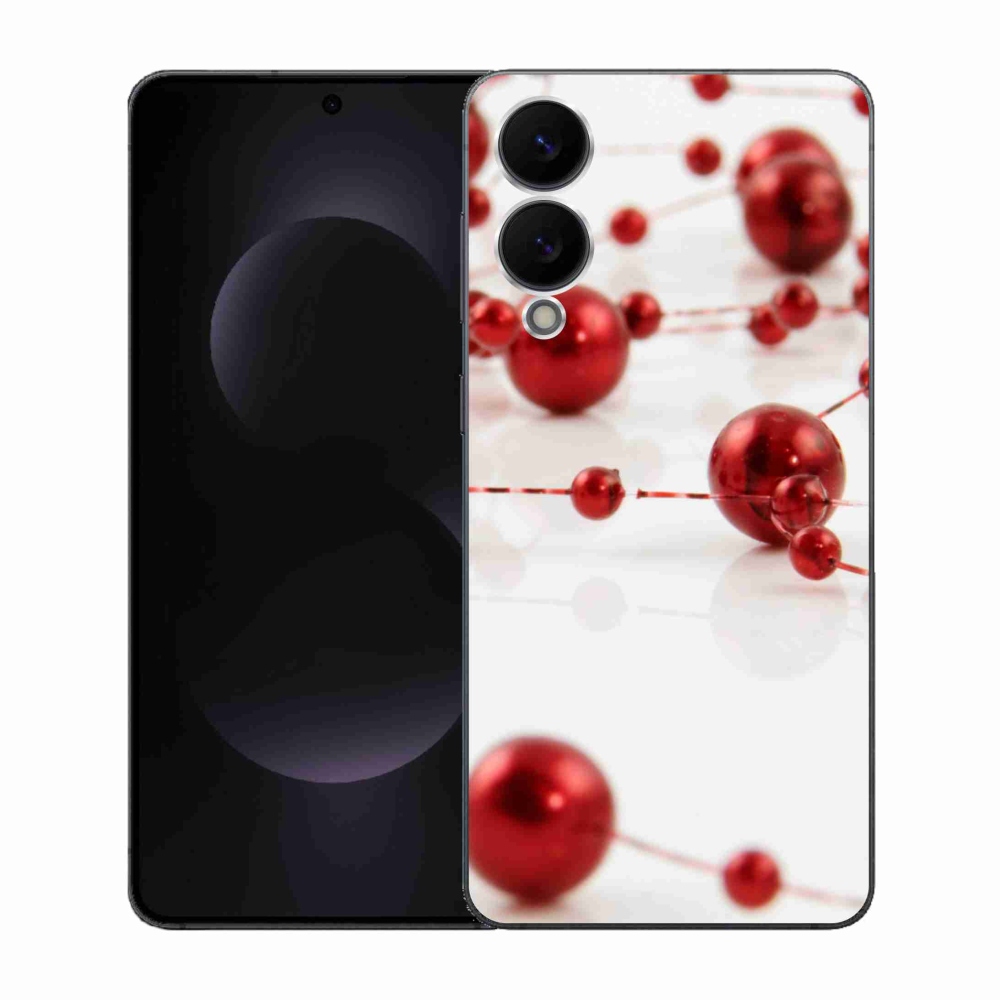 Gélový kryt mmCase na Samsung Galaxy S25 Edge - vianočná reťaz