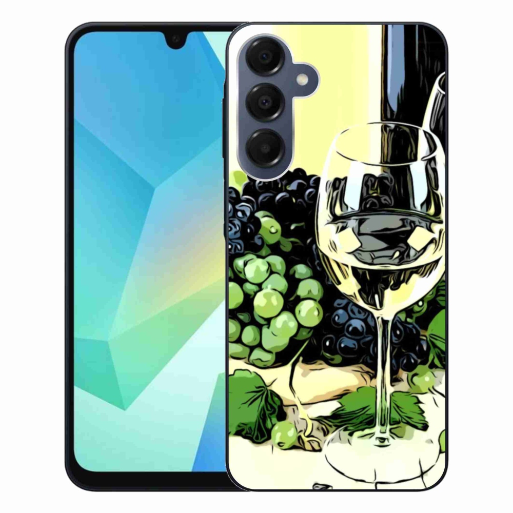 Gélový kryt mmCase na Samsung Galaxy A16 4G/5G - pohár vína