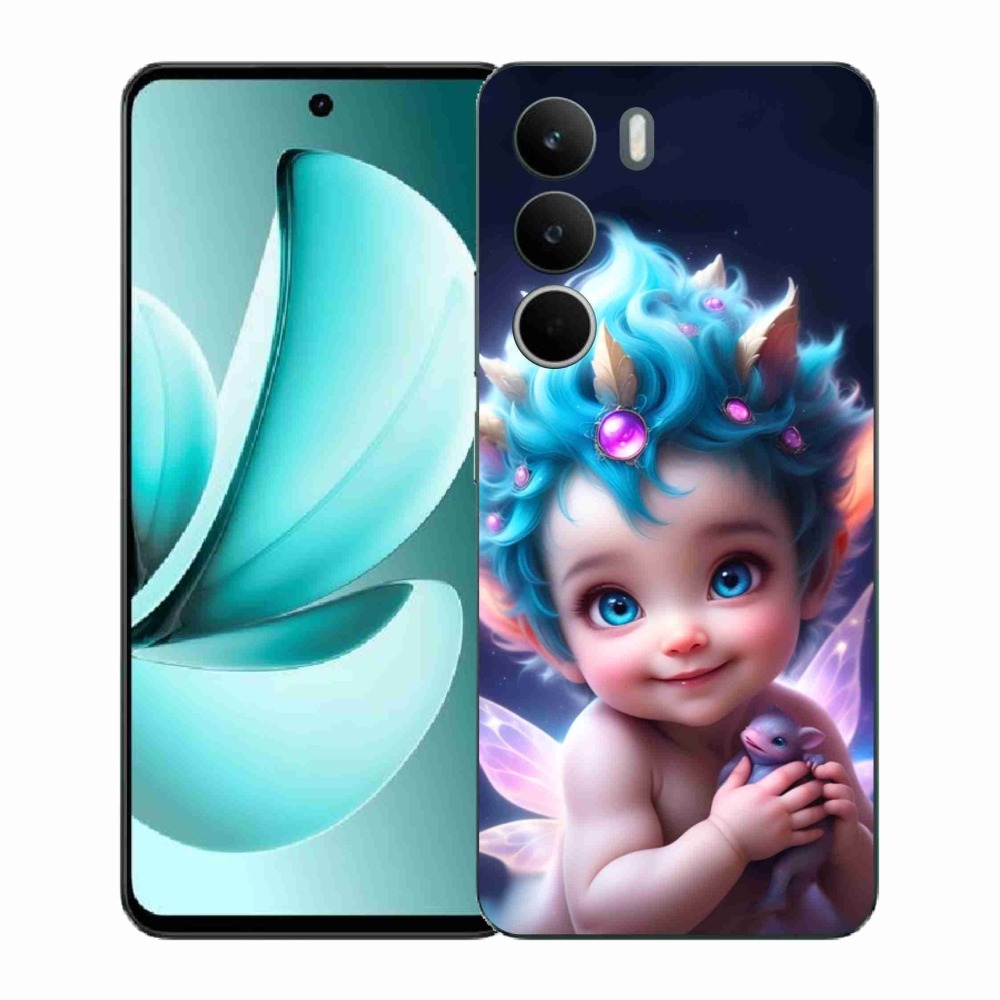 Gélový kryt mmCase na Realme C71 - dieťa s motýlími krídlami