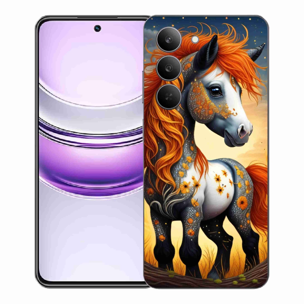 Gélový kryt mmCase na Realme 14x 5G - farebný poník
