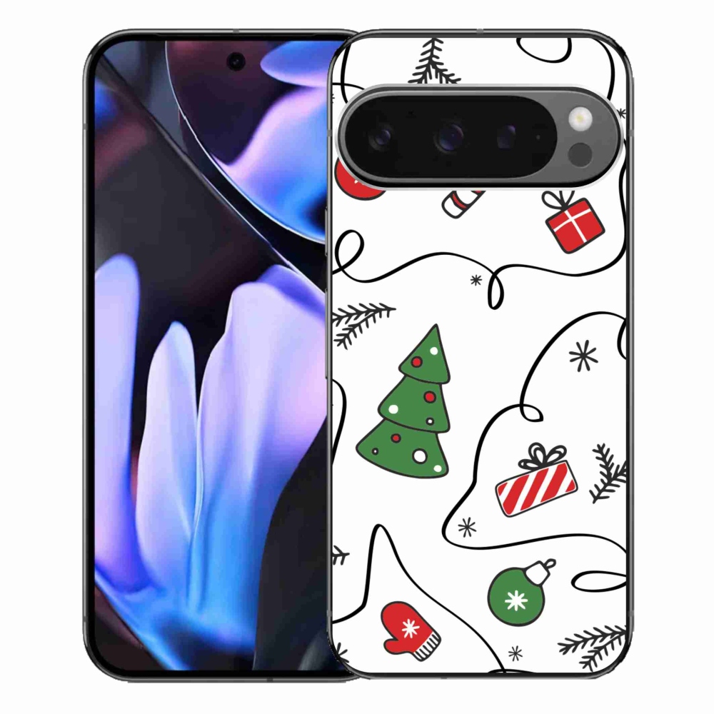 Gélový kryt mmCase na Google Pixel 9 Pro XL - vianočné motívy