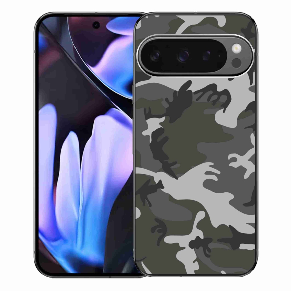 Gélový kryt mmCase na Google Pixel 9 Pro XL - maskáčový vzor