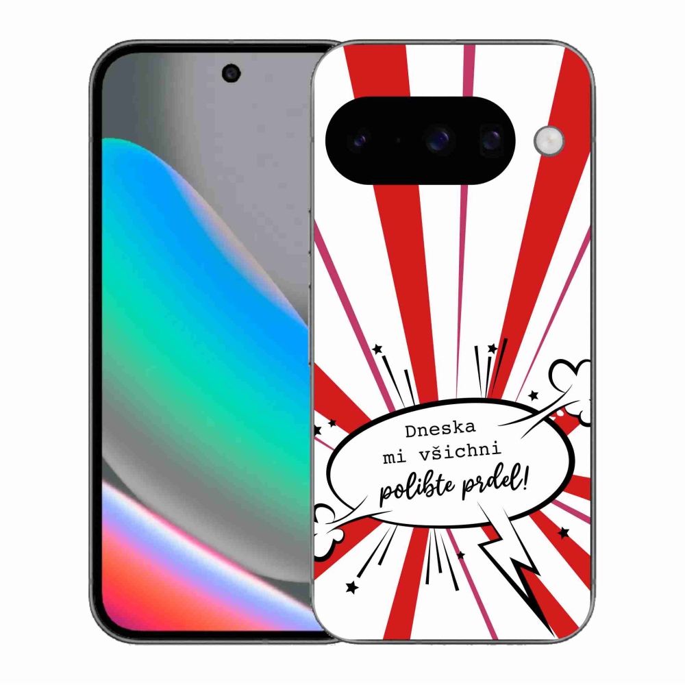 Gélový kryt mmCase na Google Pixel 10 - vtipný text 15 biele pozadie