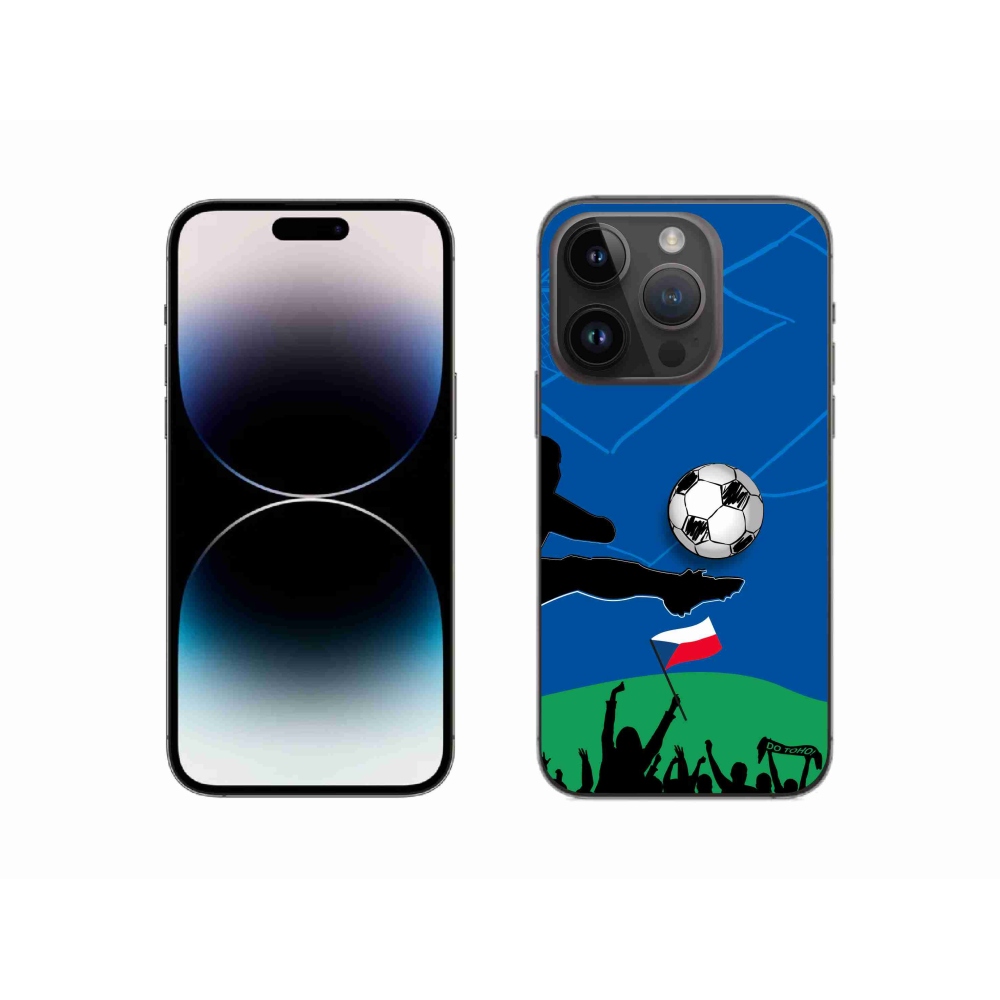 Gélový kryt mmCase na iPhone 14 Pro 6.1 - fanúšikovia futbalu