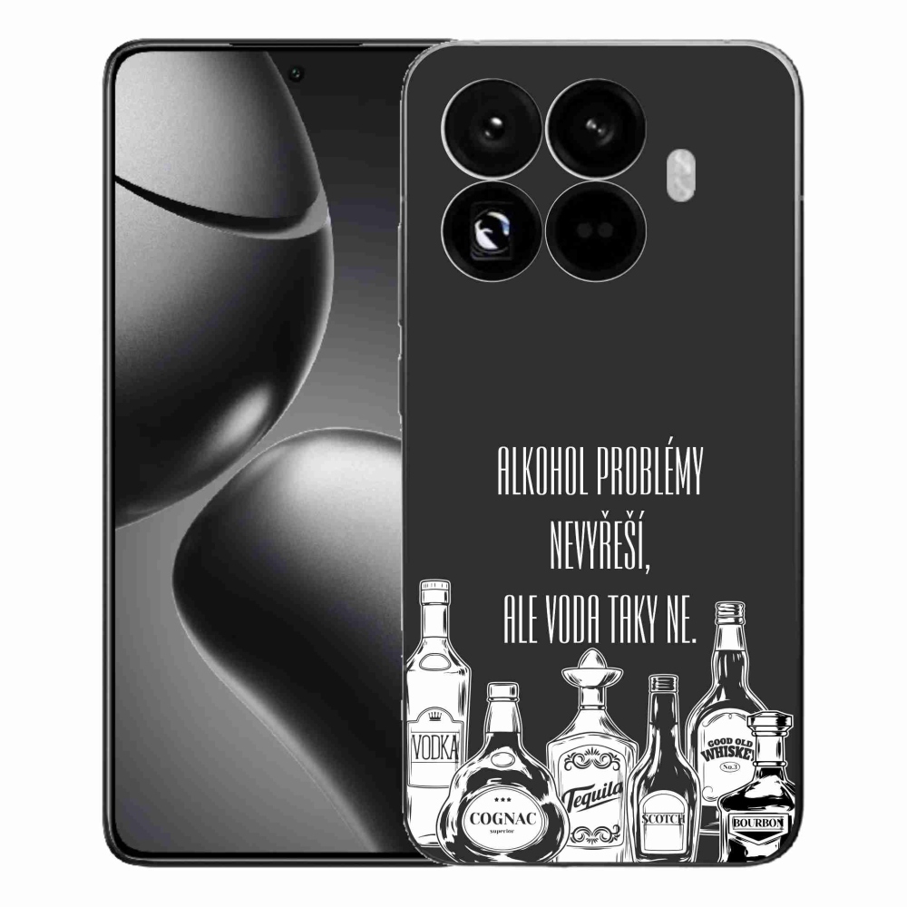 Gélový kryt mmCase na Xiaomi 15T Pro - vtipný text čierne pozadie