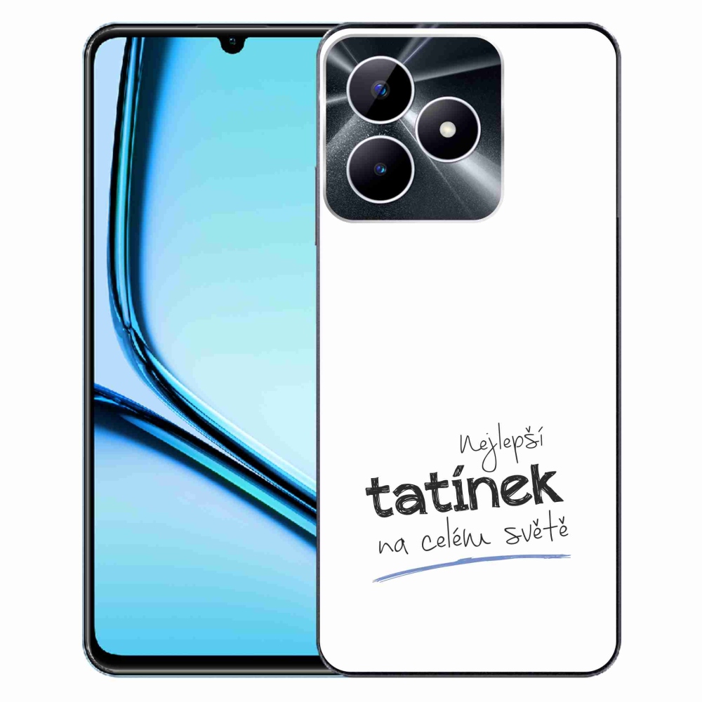 Gélový kryt mmCase na Realme Note 50 - najlepší otecko 4 biele pozadie