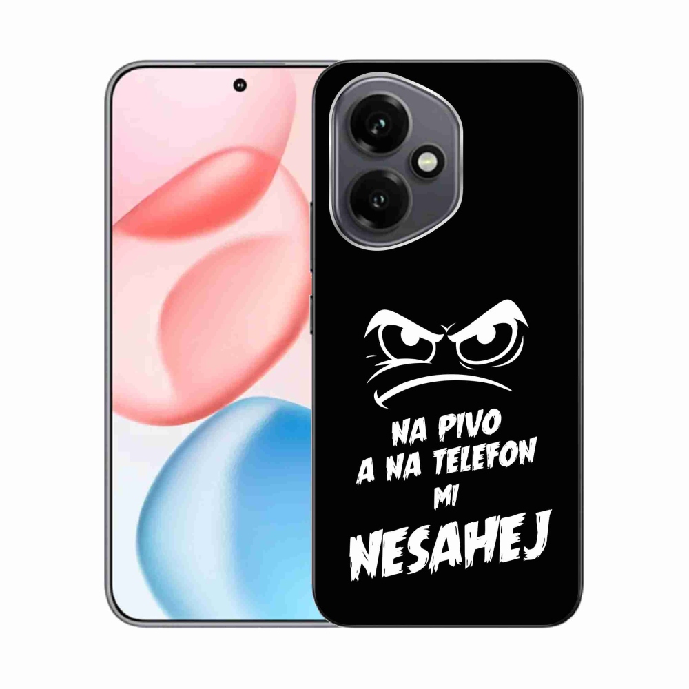 Gélový kryt mmCase na Honor 400 - pivný motív 2 čierne pozadie