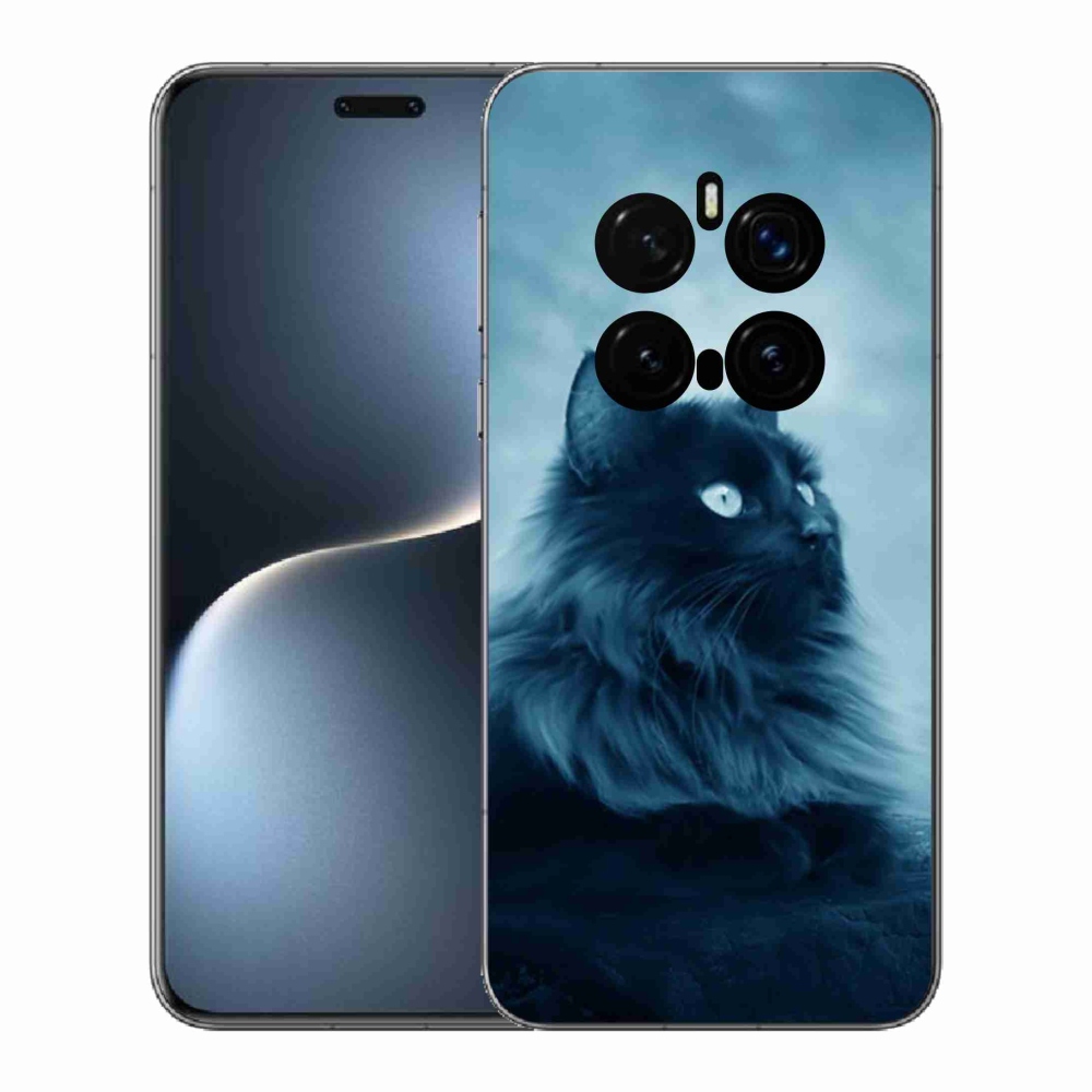 Gélový kryt mmCase na Honor Magic 7 Pro 5G - čierna mačka 1