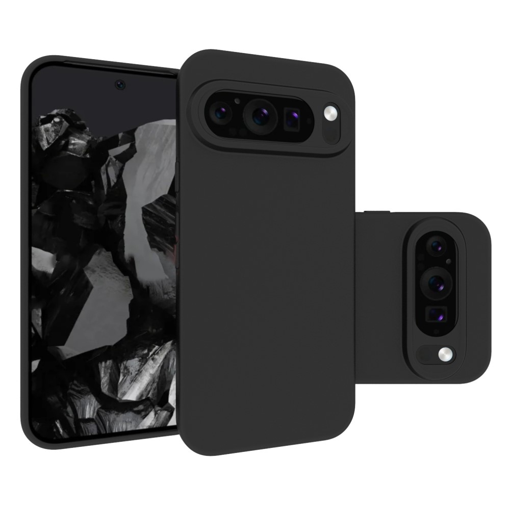 Matný gélový obal na Google Pixel 9/9 Pro - čierny