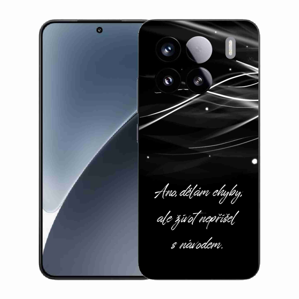 Gélový kryt mmCase na Xiaomi 15 - citát čierne pozadie