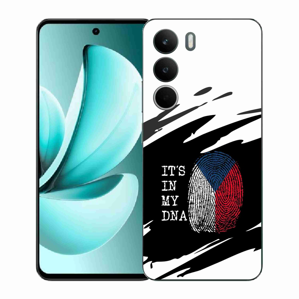 Gélový kryt mmCase na Realme C71 - vlajka odtlačok prsta čiernobiele pozadie