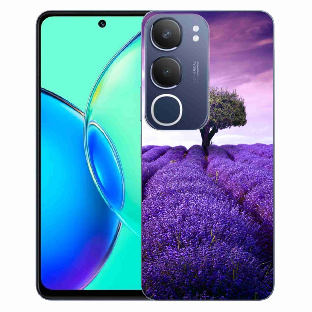 Gélový kryt mmCase na Vivo Y19s - levanduľová lúka
