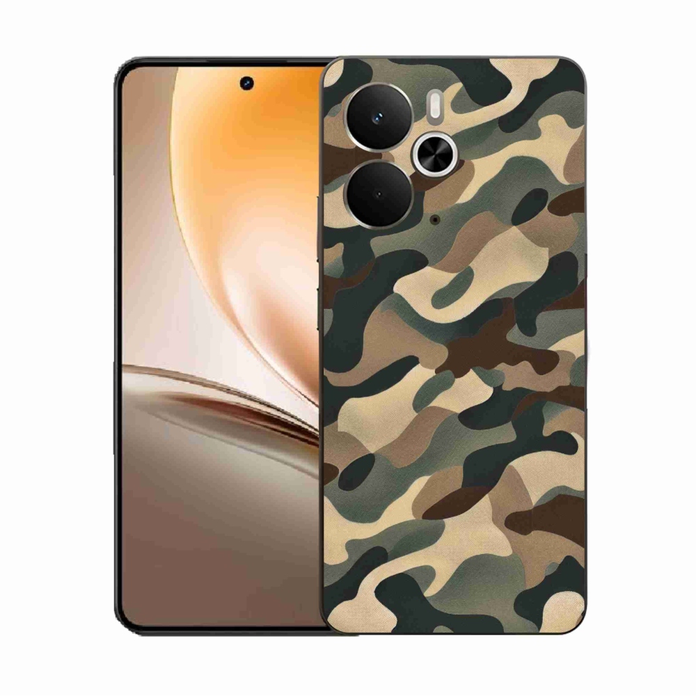 Gélový kryt mmCase na Realme 14 5G - maskáčový vzor 11