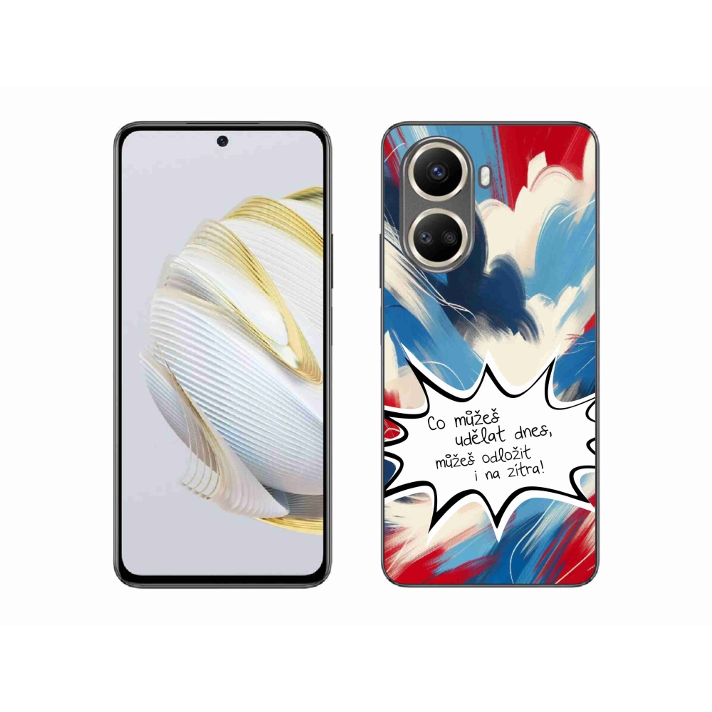 Gélový kryt mmCase na Huawei Nova 10 SE - vtipný text 9 biele pozadie