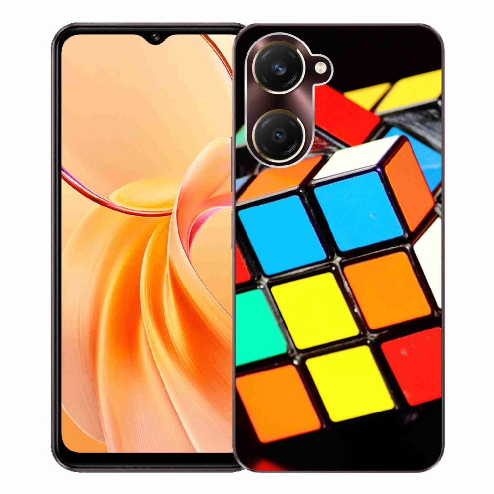 Gélový kryt mmCase na Vivo Y28s 5G - rubikova kocka
