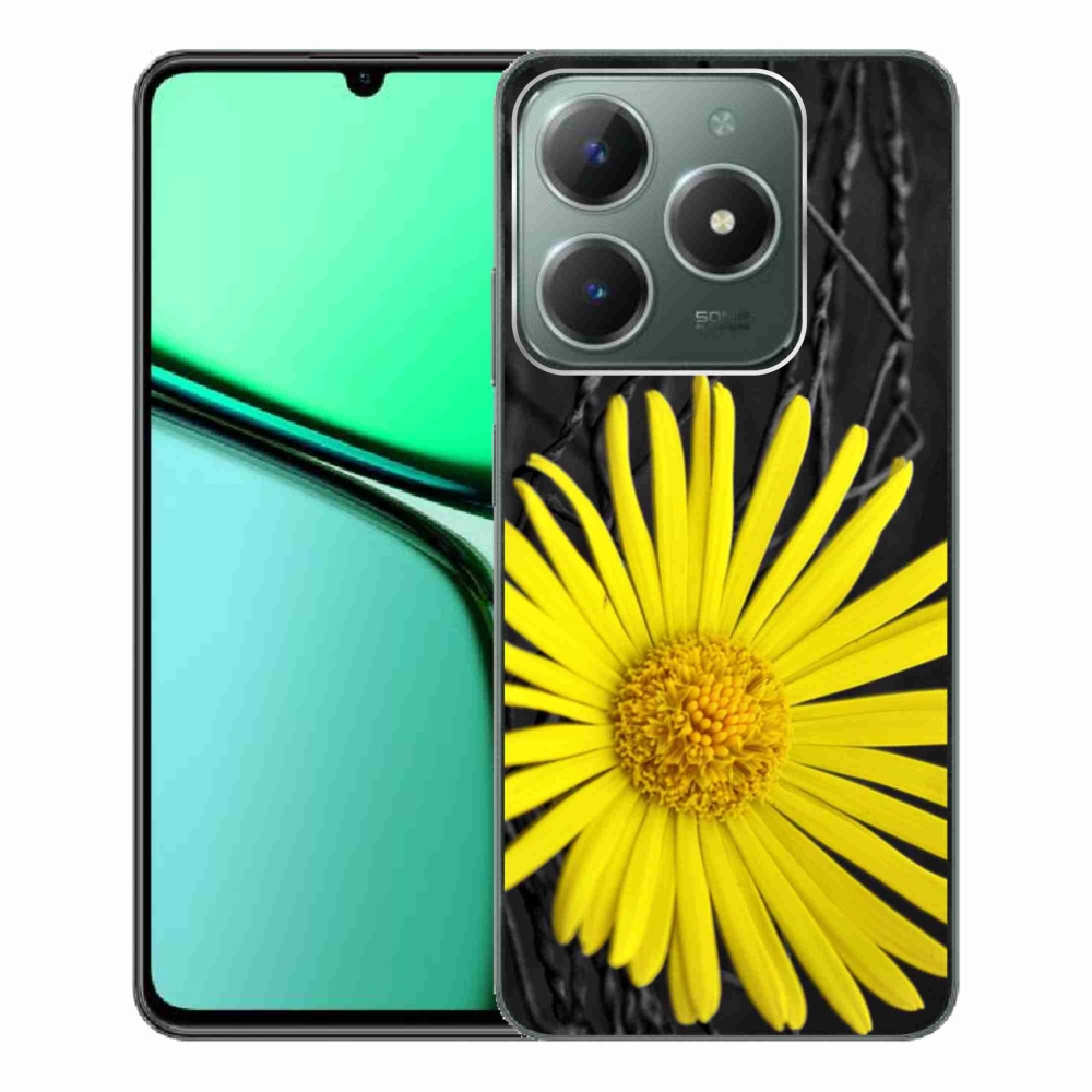 Gélový kryt mmCase na Realme C61 - žltá kvetina