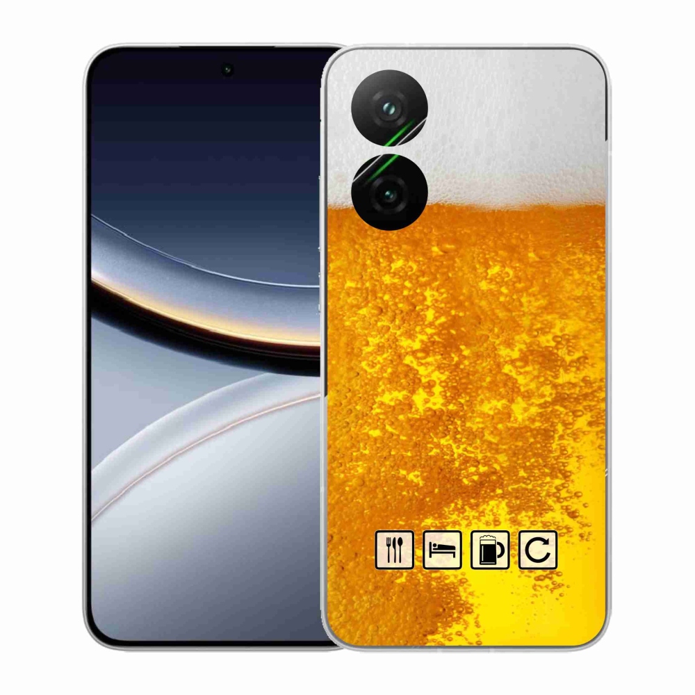 Gélový kryt mmCase na Xiaomi Poco F7 5G - pivný motív 3
