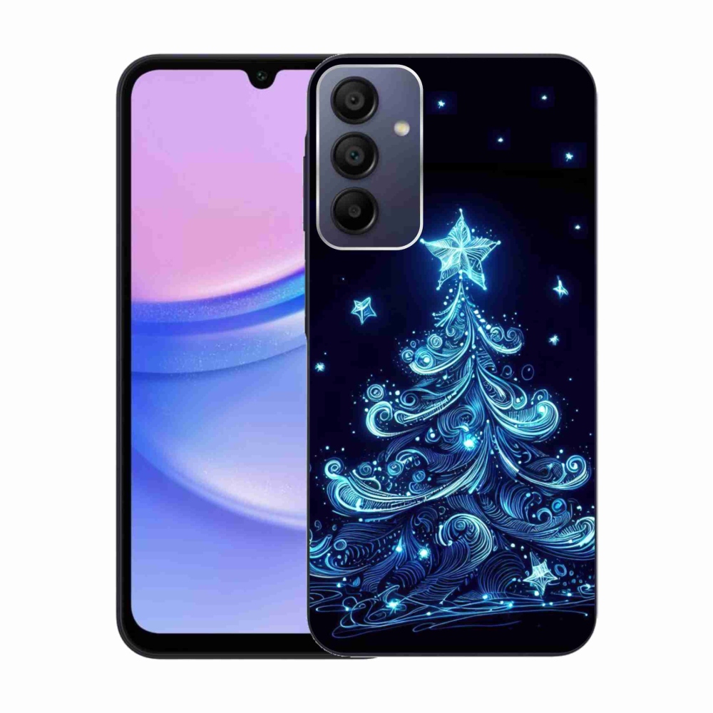 Gélový kryt mmCase na Samsung Galaxy A15 4G/5G - neónový vianočný stromček 4