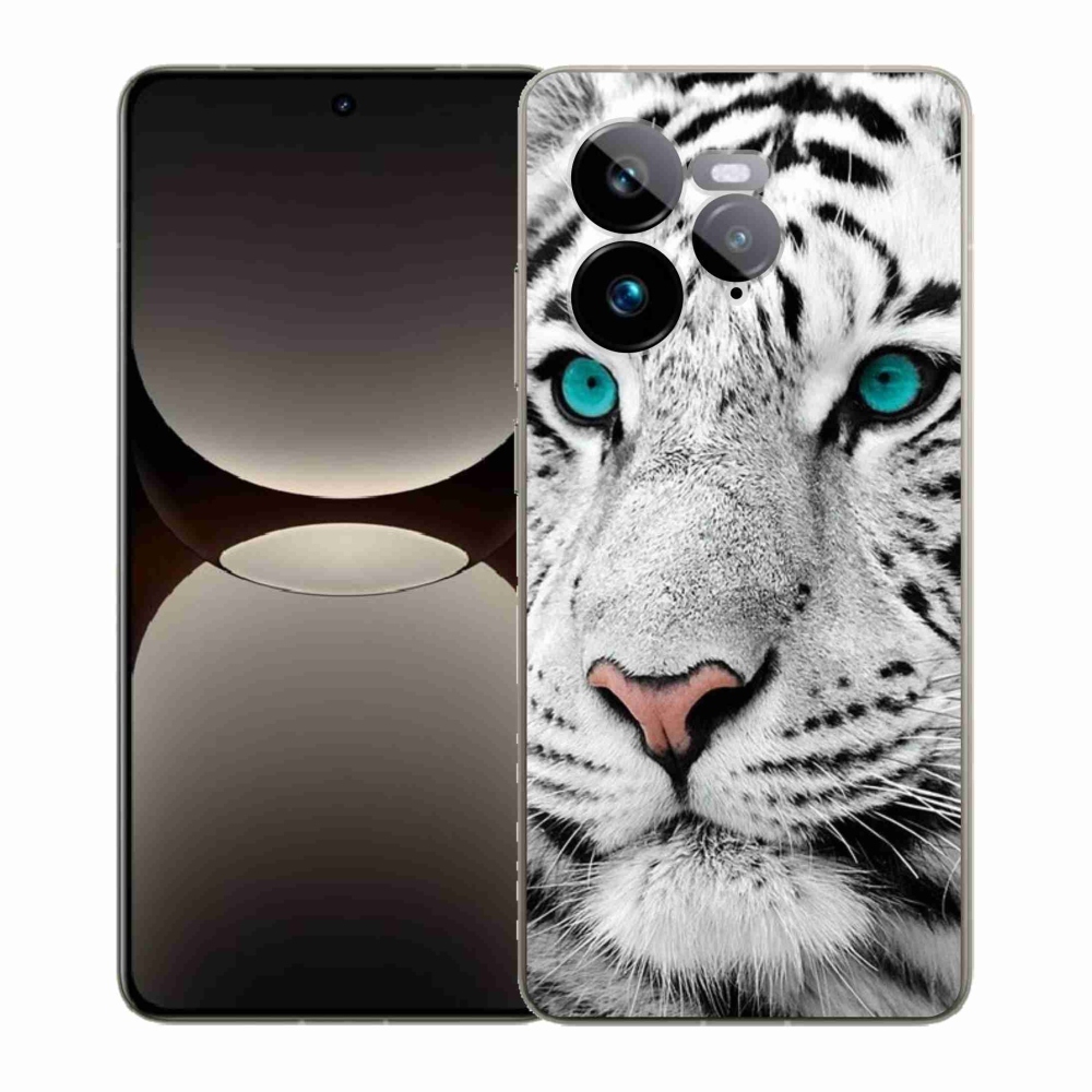 Gélový kryt mmCase na Realme GT 7 Pro 5G - biely tiger