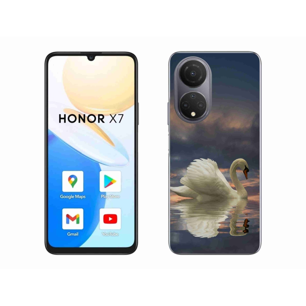 Gélový kryt mmCase na Honor X7 - labuť