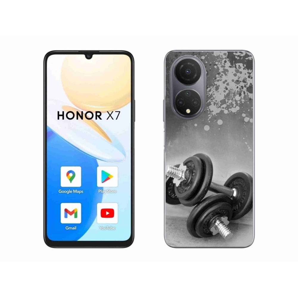 Gélový kryt mmCase na Honor X7 - činky 1