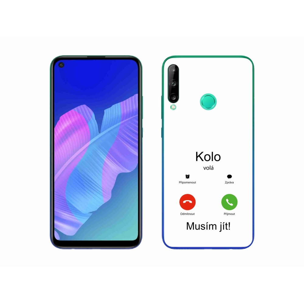 Gélový kryt mmCase na Huawei P40 Lite E - koleso volá biele pozadie