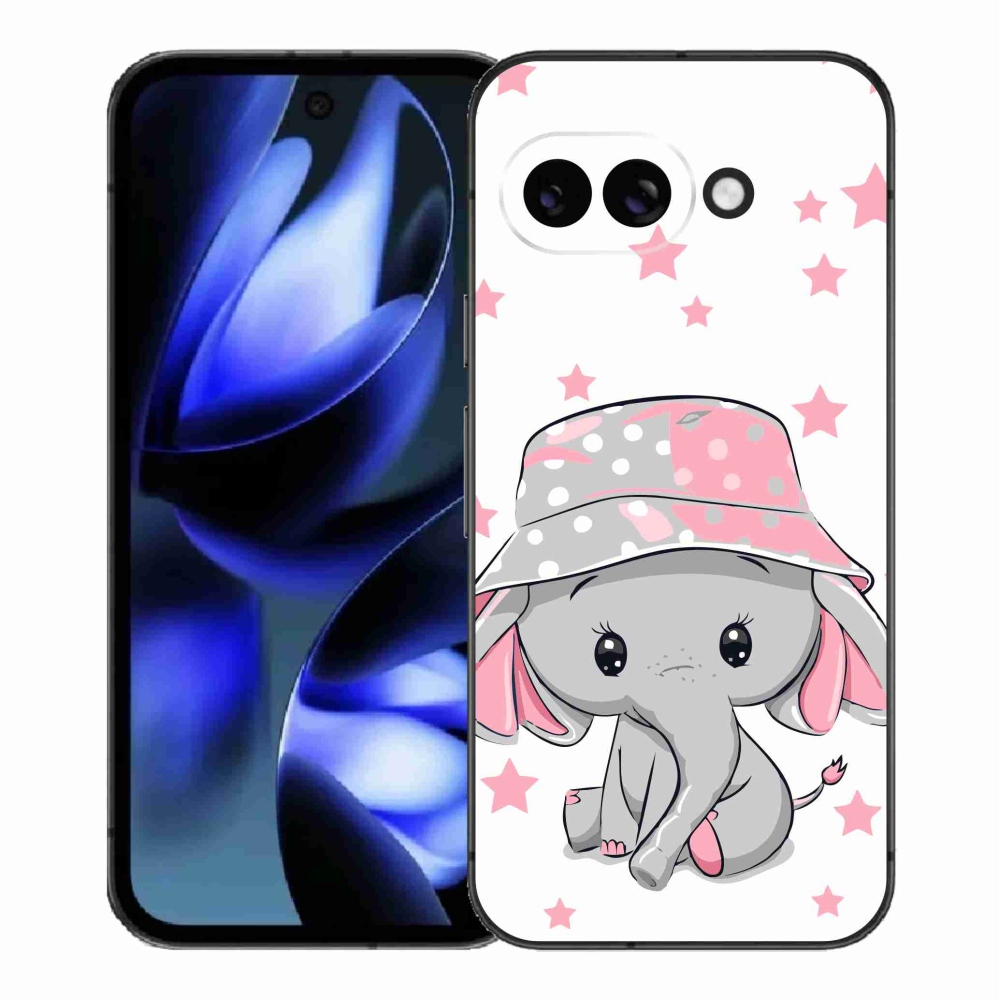 Gélový kryt mmCase na Google Pixel 9a - ružový slon