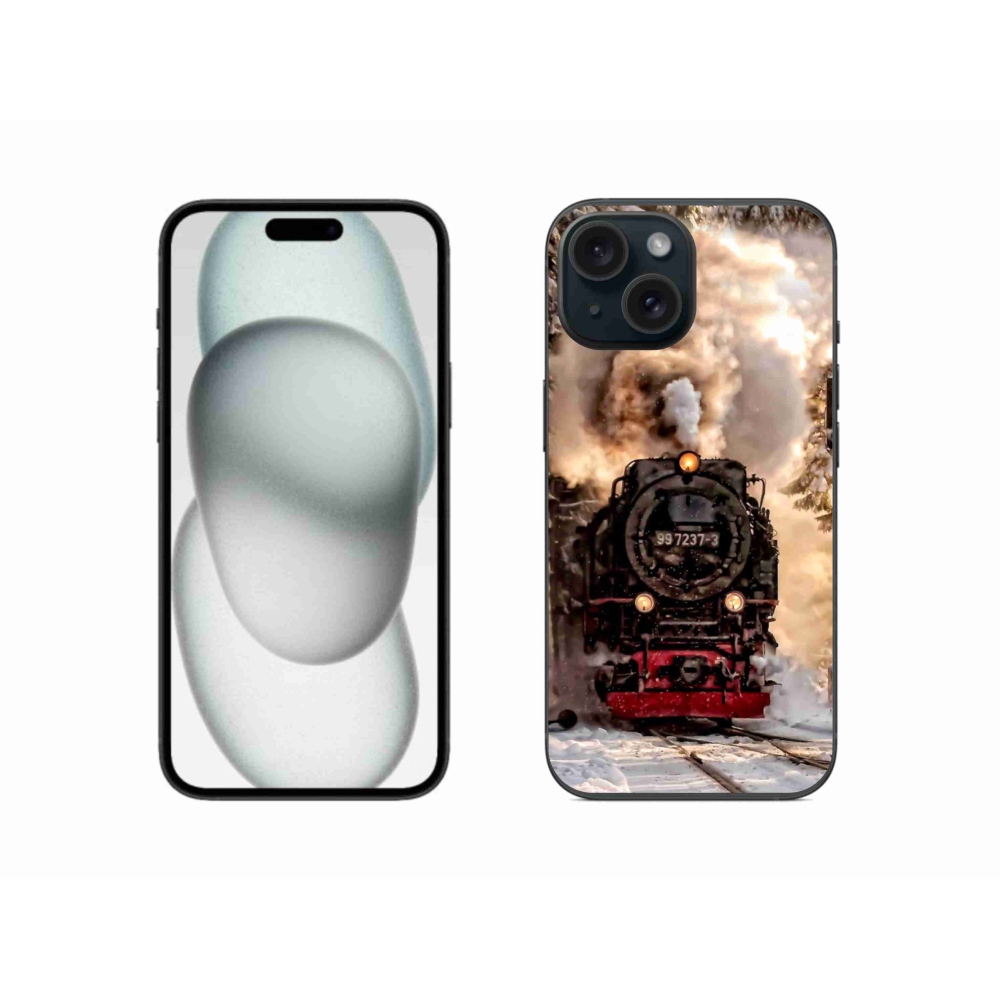 Gélový kryt mmCase na iPhone 15 - vlak