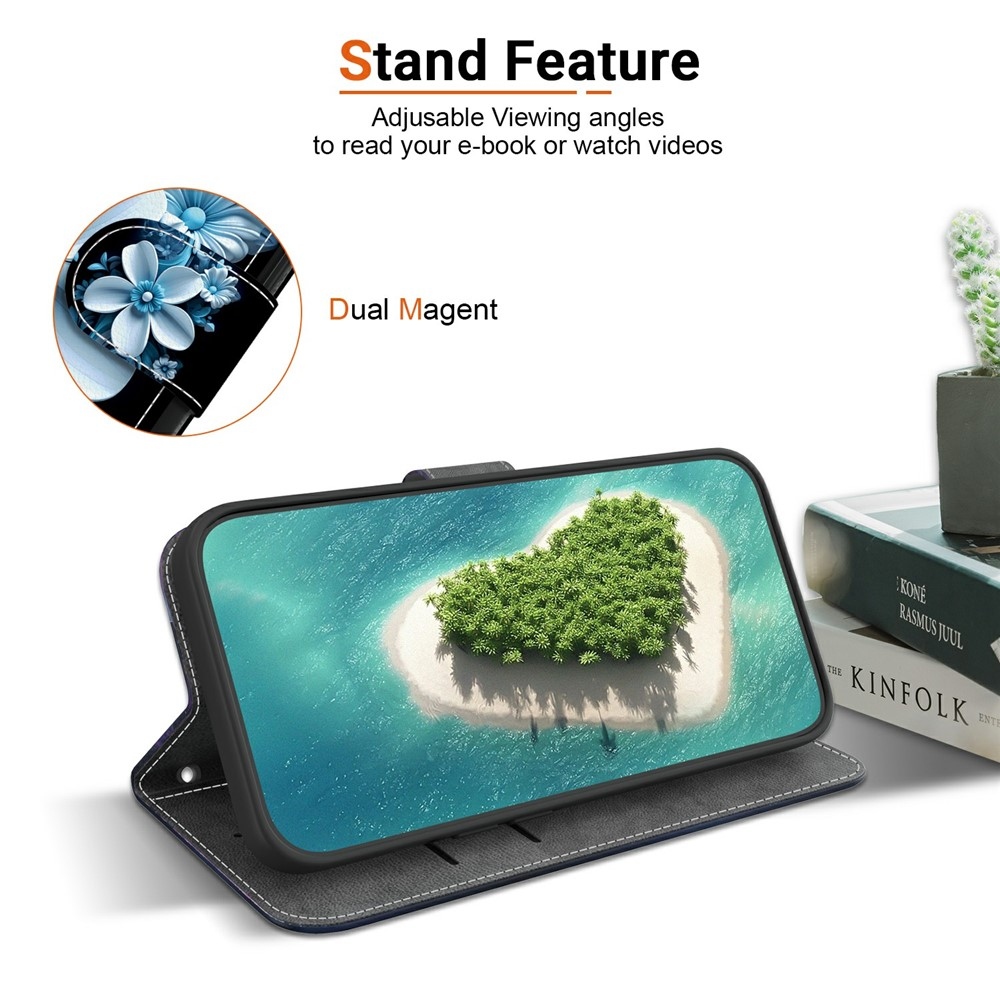 Versatile knižkové púzdro na Xiaomi 15T - orchidea