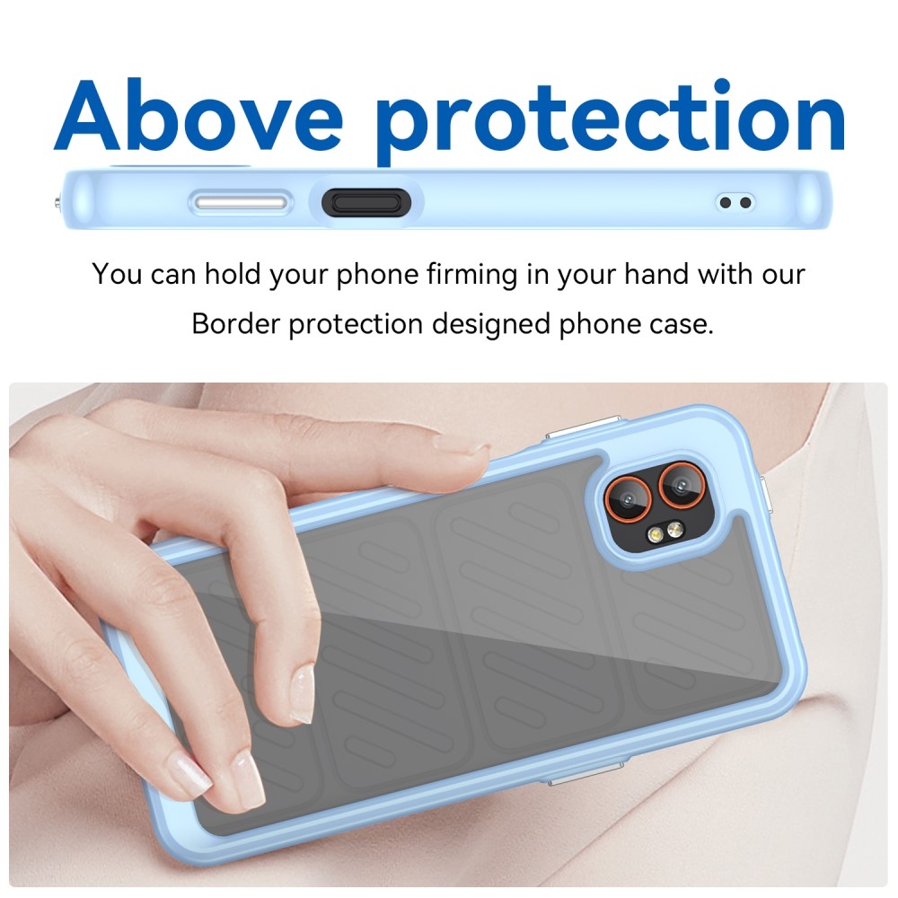 Gélový obal s pevným chrbtom na Samsung Galaxy Xcover 7 Pro - modré