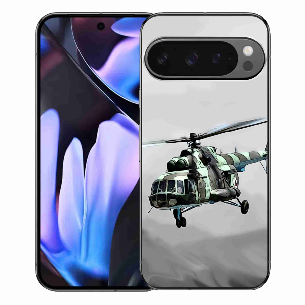 Gélový kryt mmCase na Google Pixel 9 Pro XL - vojenský vrtuľník