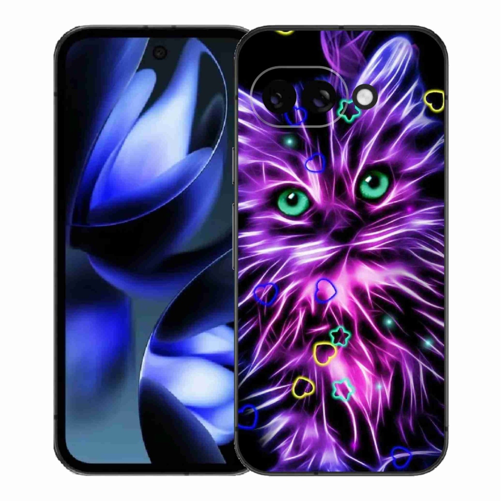 Gélový kryt mmCase na Google Pixel 9a - abstraktná mačka