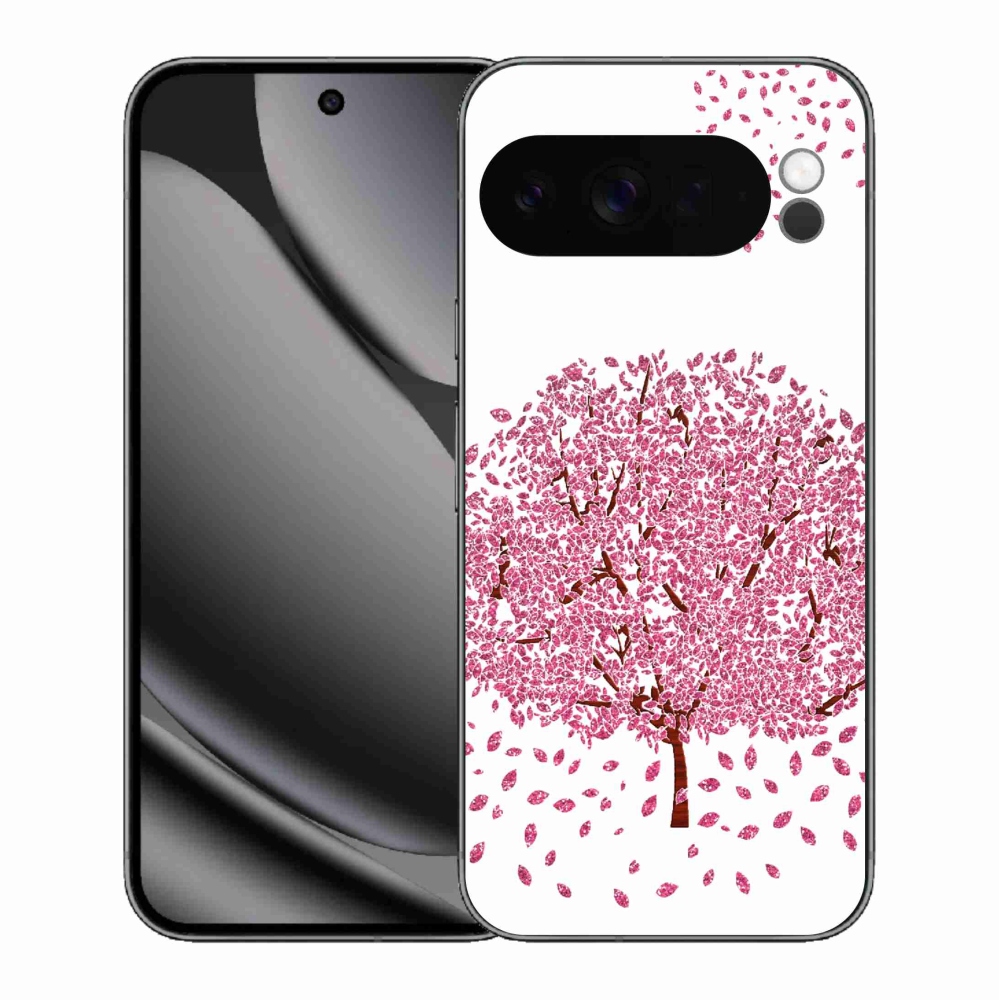 Gélový kryt mmCase na Google Pixel 10 Pro XL - kreslený strom s listami