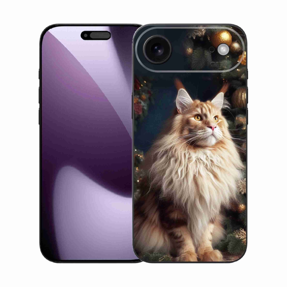 Gélový kryt mmCase na iPhone 17 Air - mačka pri stromčeku