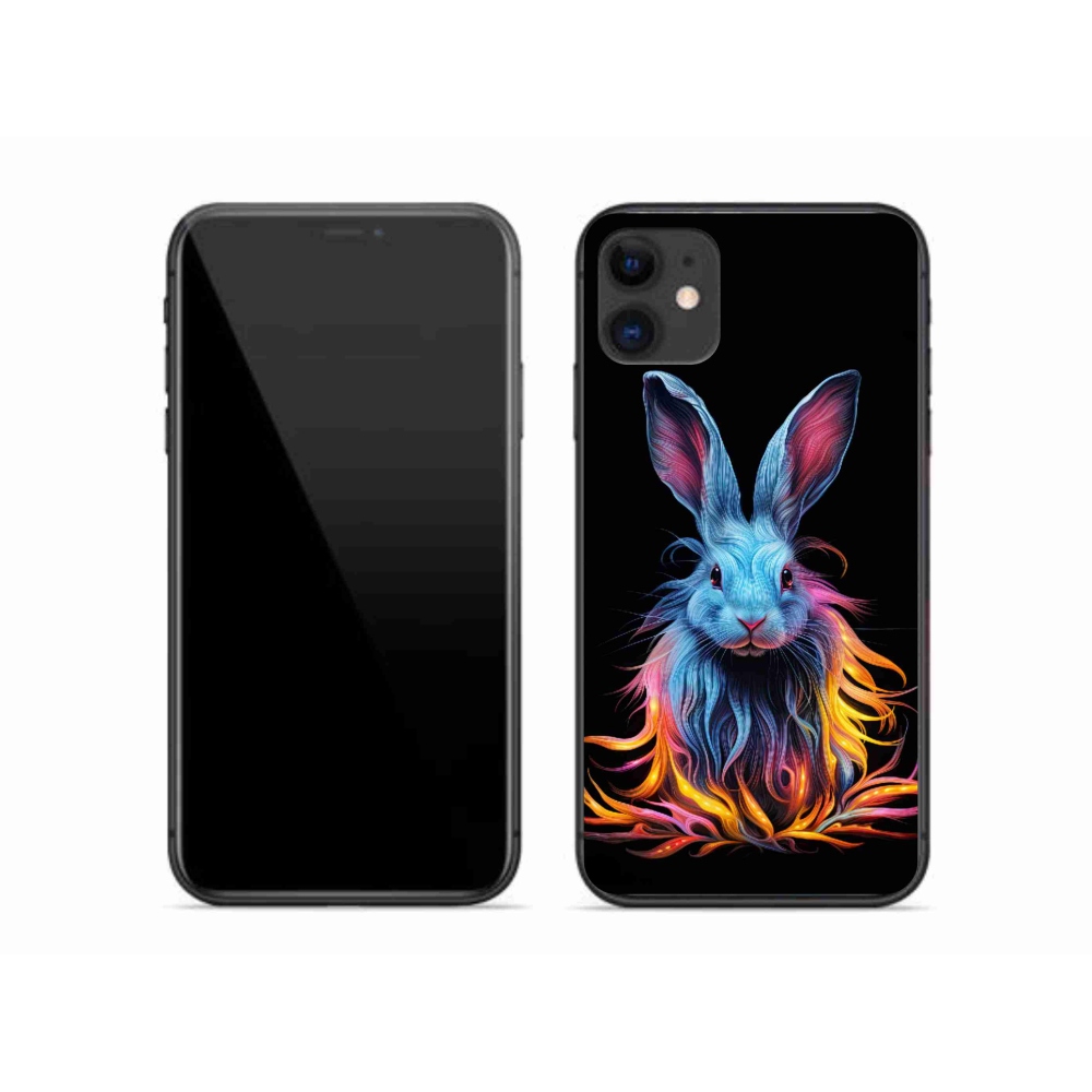 Gélový kryt mmCase na iPhone 11 - abstraktný zajac