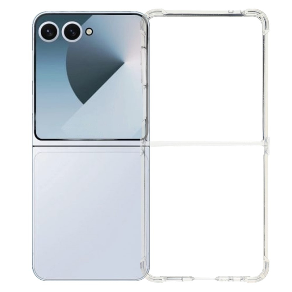 Priehľadný gélový obal s vystuženými rohmi na Samsung Galaxy Z Flip7 5G