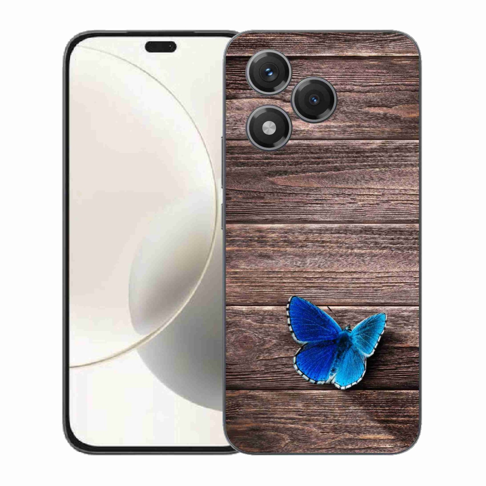 Gélový kryt mmCase na Honor 400 Lite - modrý motýľ 1