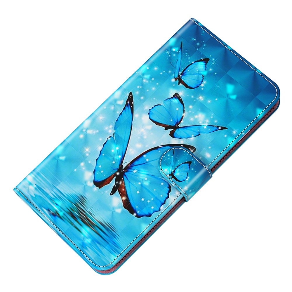 Print knižkové púzdro na Samsung Galaxy S24 Ultra - modrí motýle