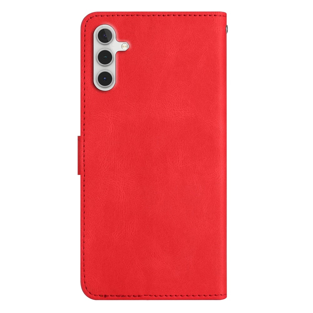Line knižkové púzdro na Samsung Galaxy S25 FE - červené