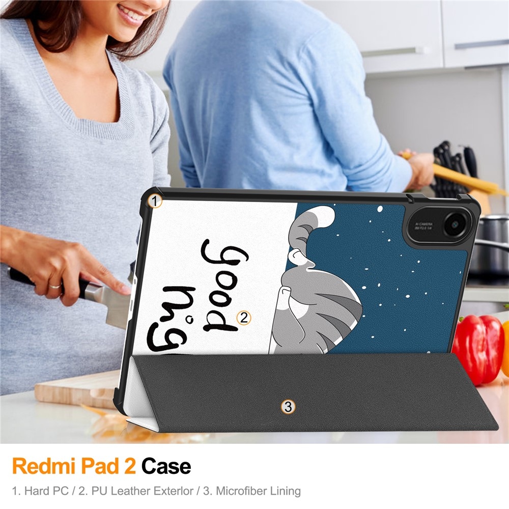 Patte chytré zatváracie púzdro na Xiaomi Redmi Pad 2 - mačka