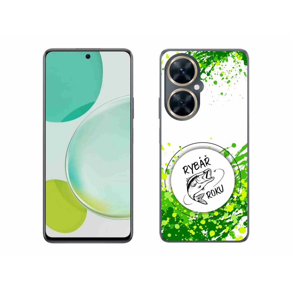 Gélový kryt mmCase na Huawei Nova 11i - rybár roka biele pozadie