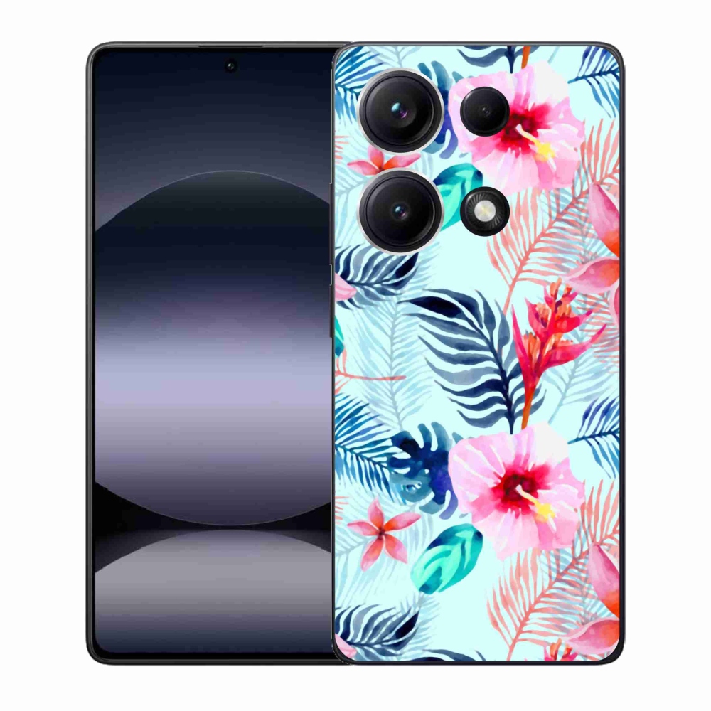 Gélový kryt mmCase na Xiaomi Redmi Note 14S - kvety