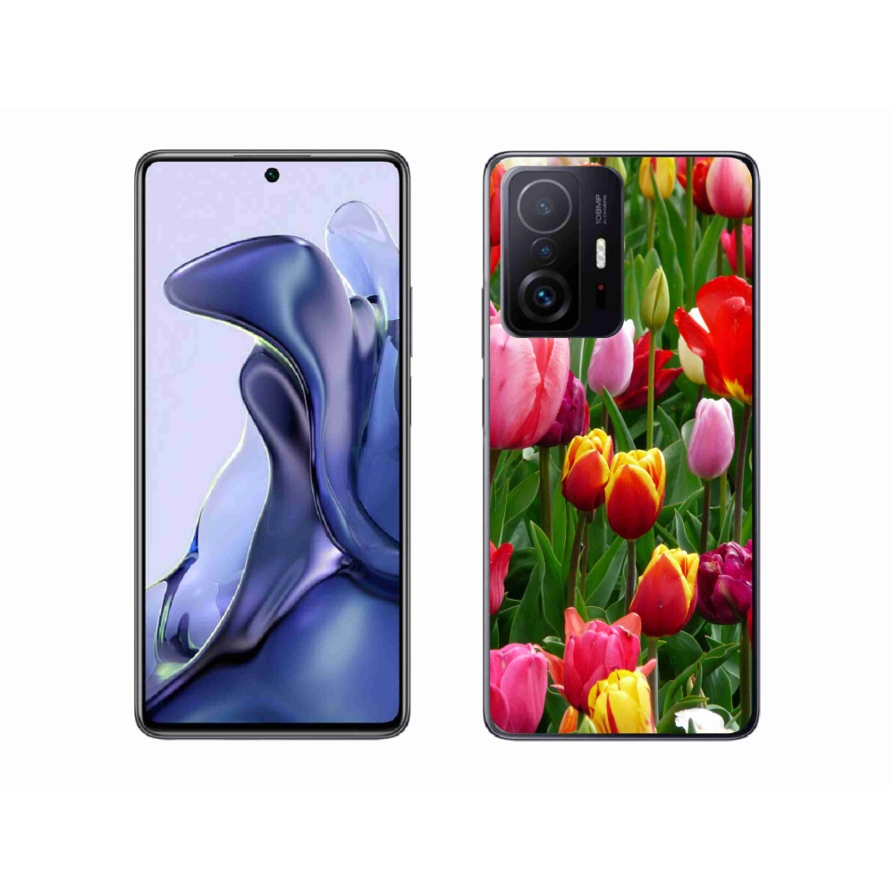 Gélový kryt mmCase na Xiaomi 11T Pro - tulipány