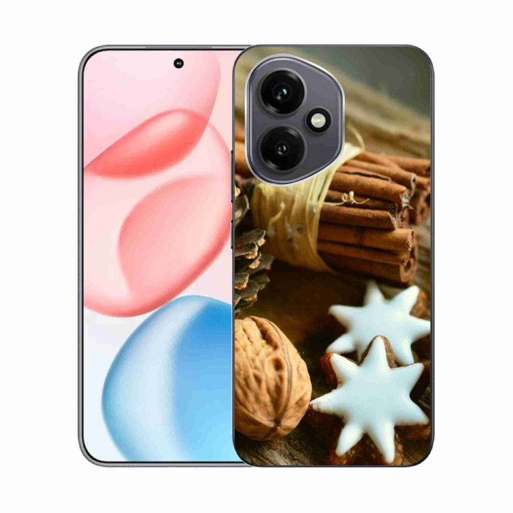 Gélový kryt mmCase na Honor 400 - škorica a perníčky
