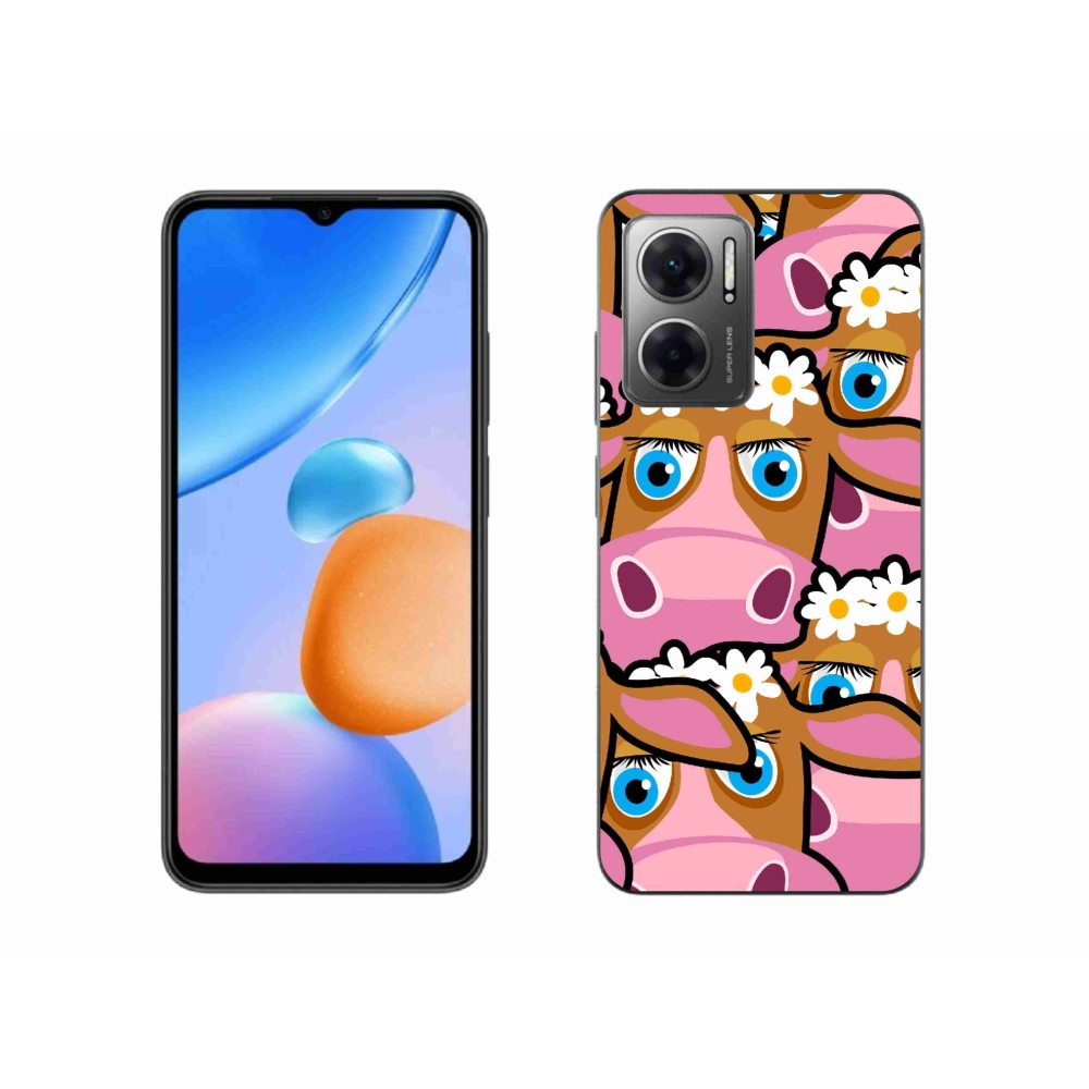Gélový kryt mmCase na Xiaomi Redmi 10 5G - kreslené kravičky