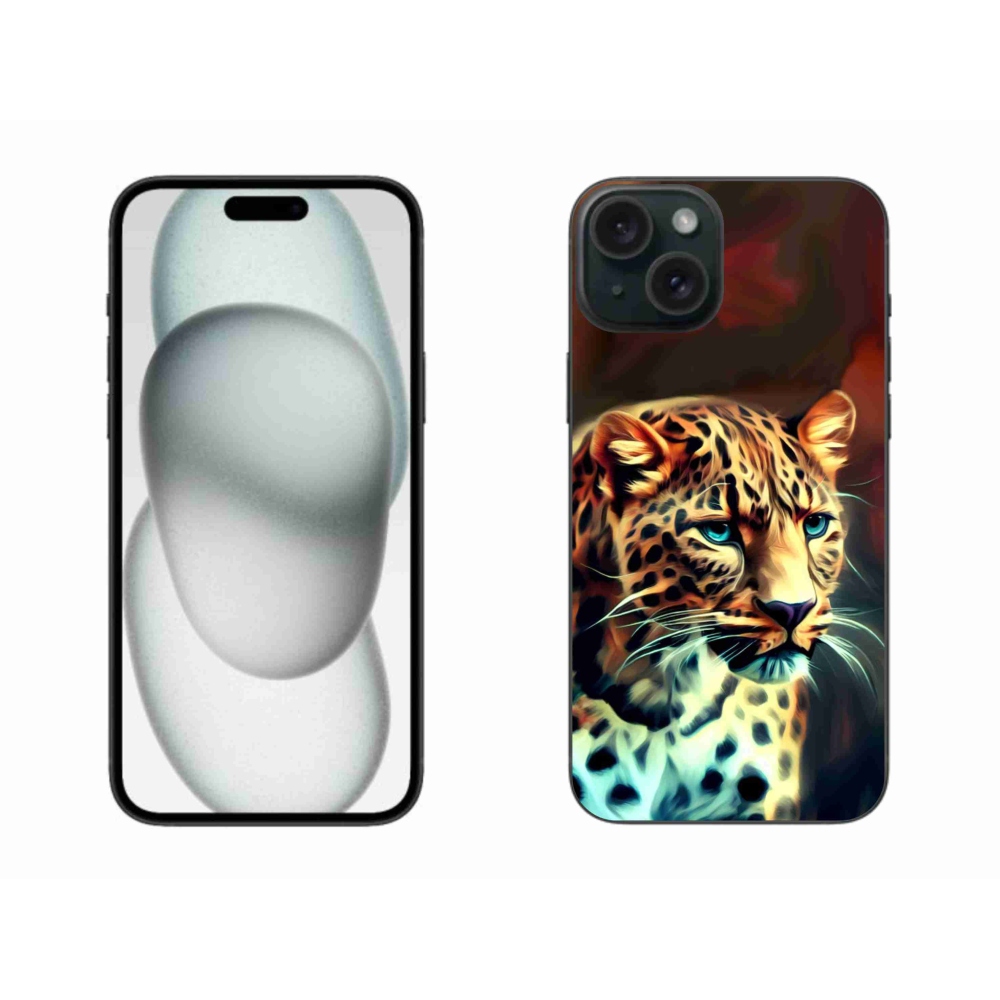 Gélový kryt mmCase na iPhone 15 Plus - leopard